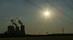 Power Plant With Huge Cooling Towers