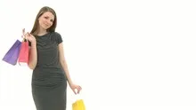 Beautiful Woman with shopping bags