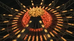 Close-Up Nightshot Of The Big Ferry Wheel