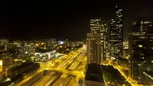 Seattle Nightime Interstate Traffic