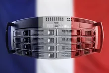 Server Country Concept with Flag of France