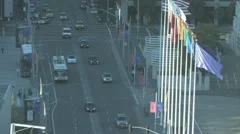 Aerial Street Traffic