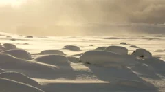 Waves Of Snow Bumps In Winter