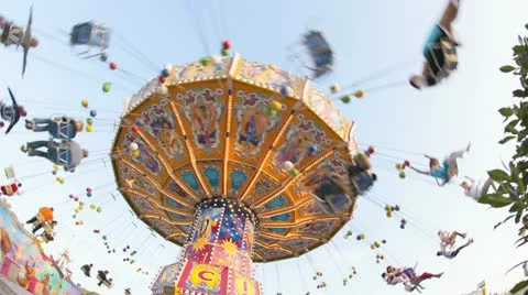 Timelapse Chairoplane Oktoberfest