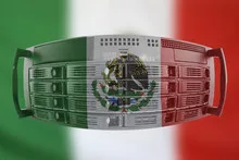 Server Country Concept with Flag of Mexico