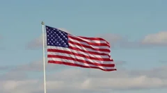 Slowmotion American Flag Waving
