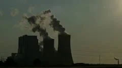 Power Plant With Huge Cooling Towers