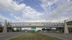 4K Time Lapse Daytona Beach Welcome Sign