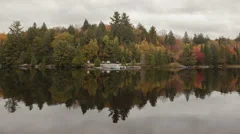 4K Time Lapse Close Up Fall Colors At A Lake