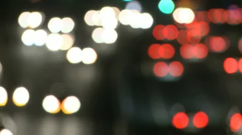 Highway Traffic At Night
