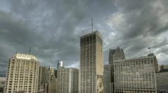 Detroit Downtown Sunset