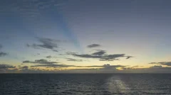Timelapse Caribbean Sea At Sunset