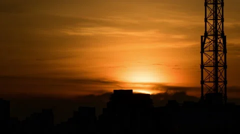 4K Timelapse Sao Paulo Skyline Sunrise